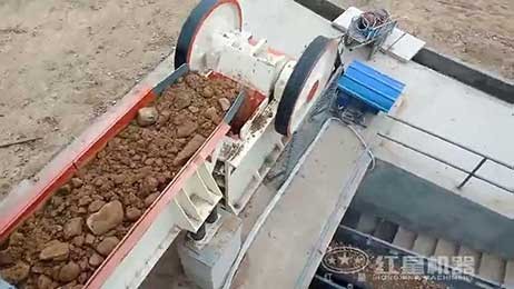 河南鄭州100T/H小型石子粉碎機現(xiàn)場視頻