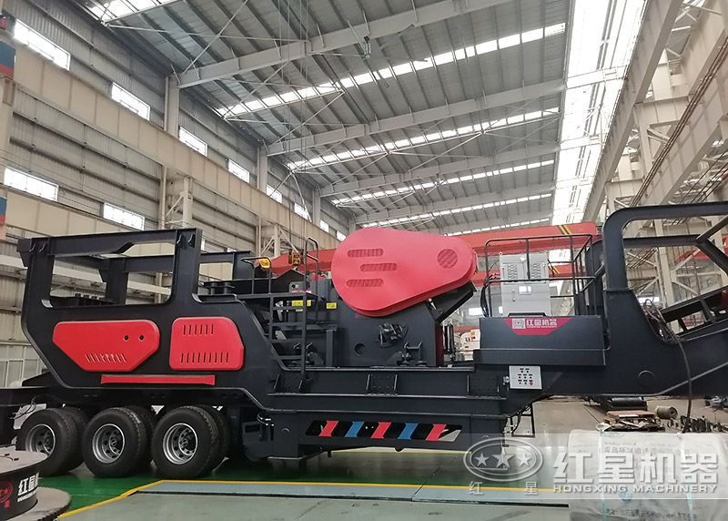 輪胎移動建筑垃圾破碎機