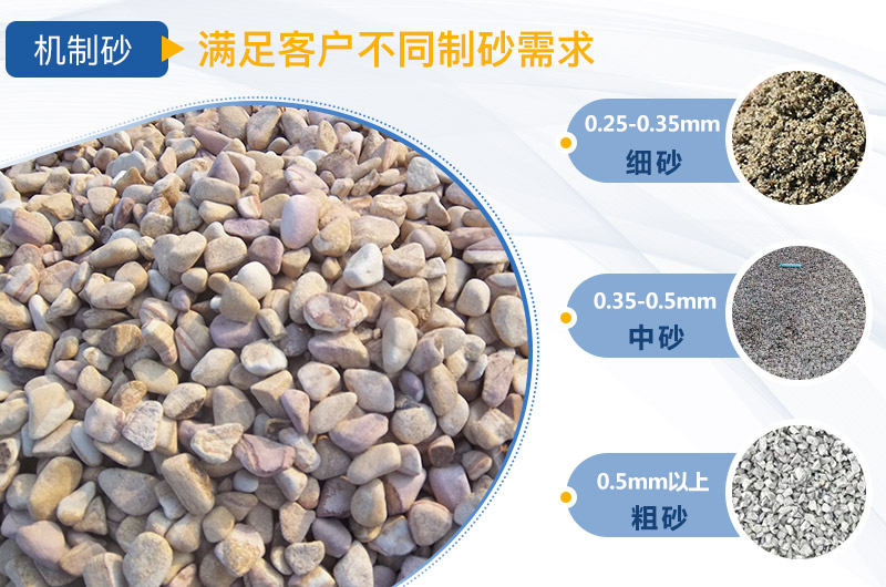 鵝卵石制成的沙子規(guī)格多，比河沙更滿足需求