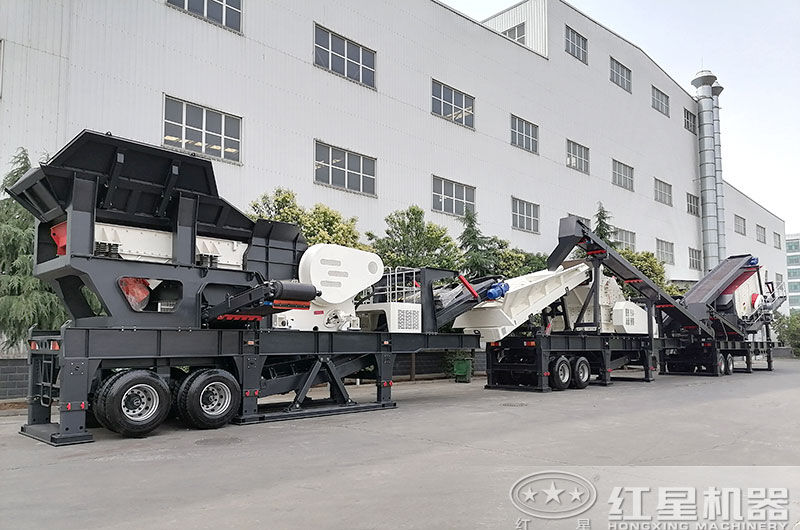 輪胎移動式破碎車-開著跑的碎石機(jī)！附現(xiàn)場視頻及報(bào)價(jià)