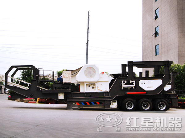 建筑垃圾移動破碎站廠區(qū)高清實(shí)拍