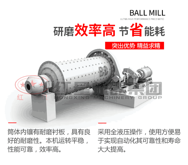 紅星金礦球磨機(jī)特點(diǎn)