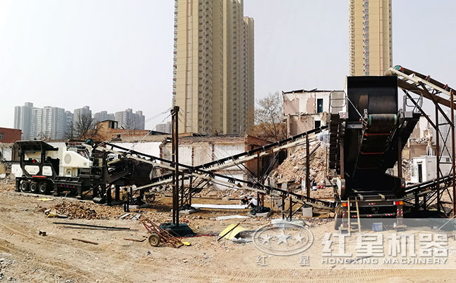 北京客戶建筑垃圾破碎機(jī)