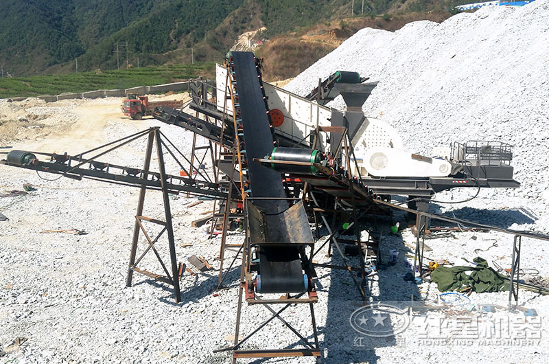 三合一移動重錘式破碎機現場