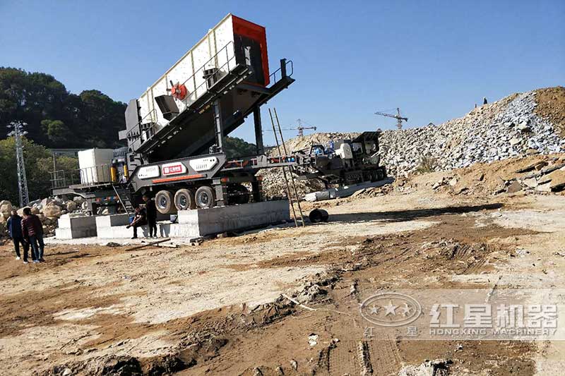 原料性質(zhì)復雜的建筑垃圾加工現(xiàn)場