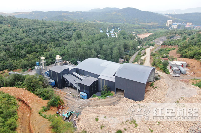 登封大型環(huán)保砂石廠全景
