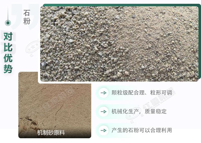 清洗后的機(jī)制砂石粉
